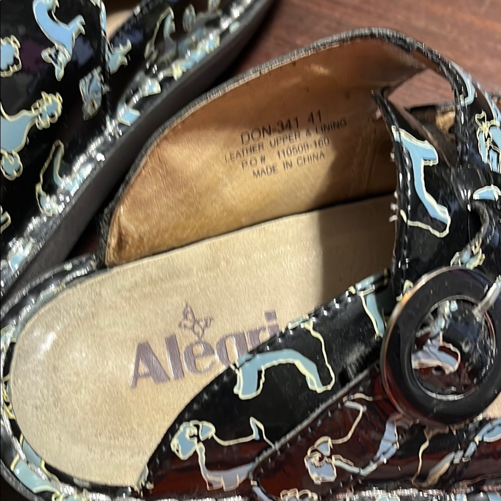 Alegria Black and Blue puppies clogs 41 - Picture 5 of 6
